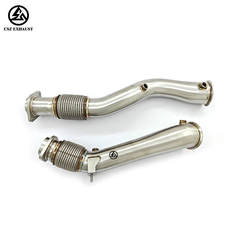 BMW X3M(2019-2024) F97 S58 3.0T Downpipe 89mm to 76mm Straight Exhaust Pipe