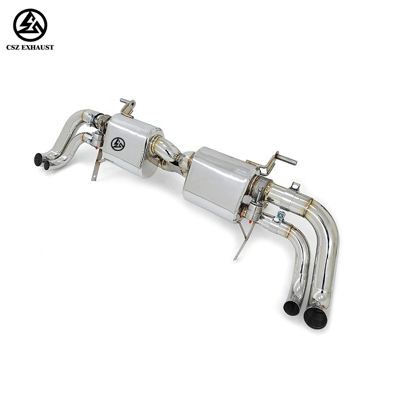 2010-2018 Audi R8 V8 V10 Axle Back Exhaust Pipe With Muffler Sport Valve (2).jpg