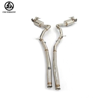 Mercedes-Benz S63 AMG W222 5.5T Valvetronic Catback Stainless Steel Coupe Exhaust Pipes