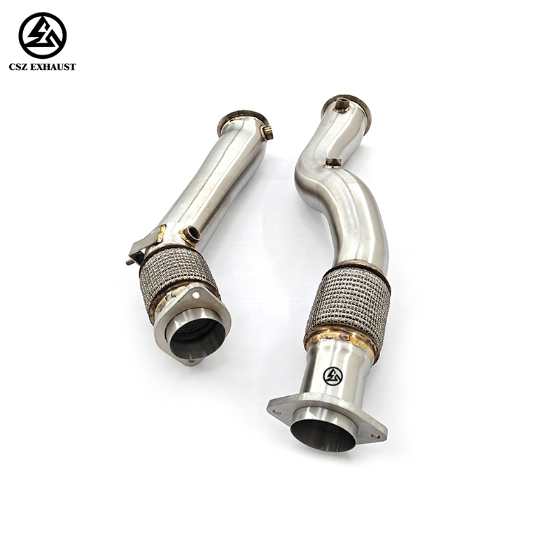 BMW X3M(2019-2024) F97 S58 3.0T Downpipe 89mm to 76mm Straight Exhaust Pipe (3).jpg