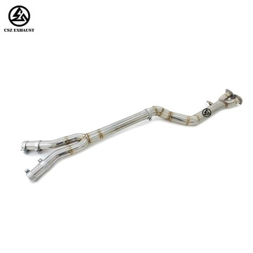 BMW F97 X3M Midpipe 89mm Single Pipe Stainless Steel Exha...