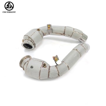 BMW M5 F10/M6 F06 F12 F13 4.4T Catted Downpipe with Heat ...