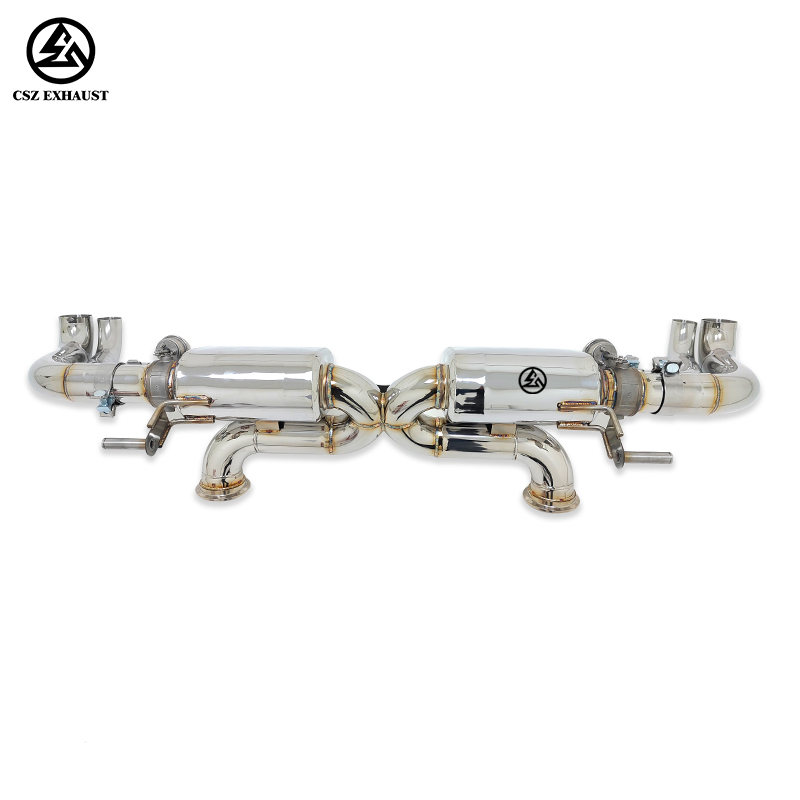2010-2018 Audi R8 V8 V10 Axle Back Exhaust Pipe With Muffler Sport Valve (3).jpg