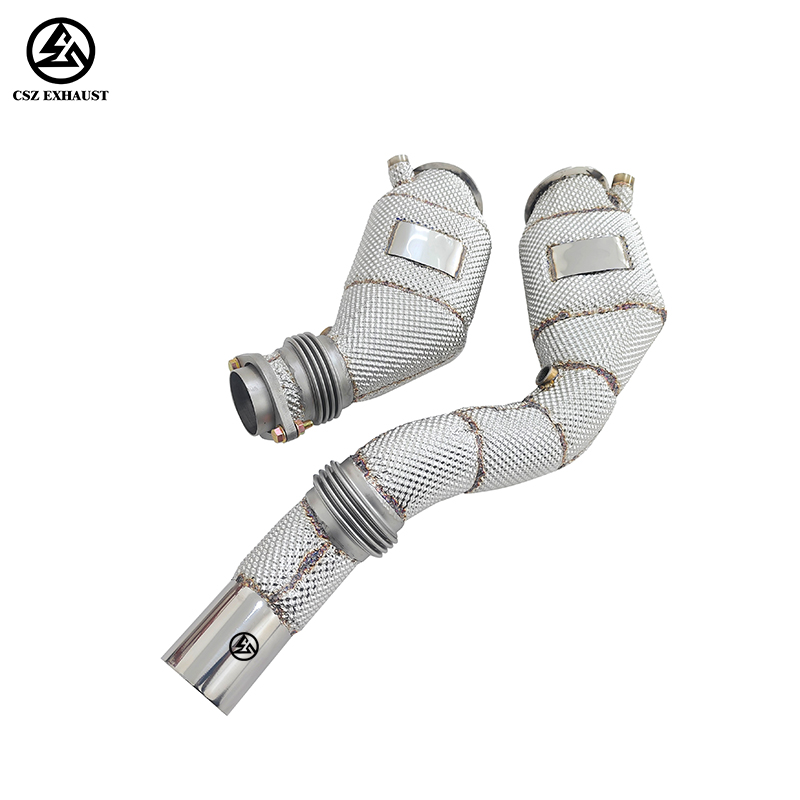BMW S55 M3 M4 F80 F82 Downpipe with Catalytic Converter Stainless Steel Exhaust System