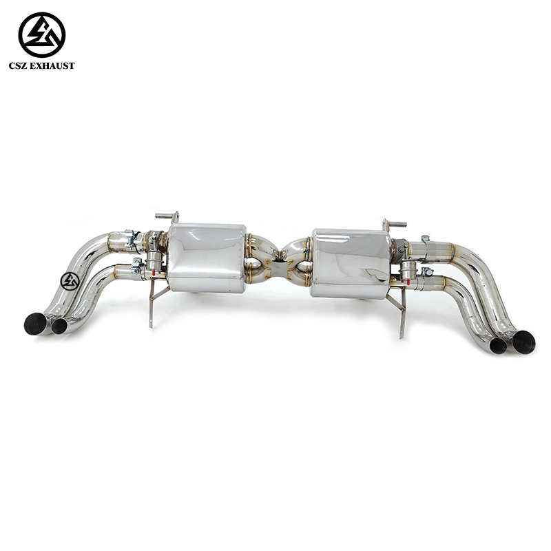 2010-2018 Audi R8 V8 V10 Axle Back Exhaust Pipe With Muffler Sport Valve