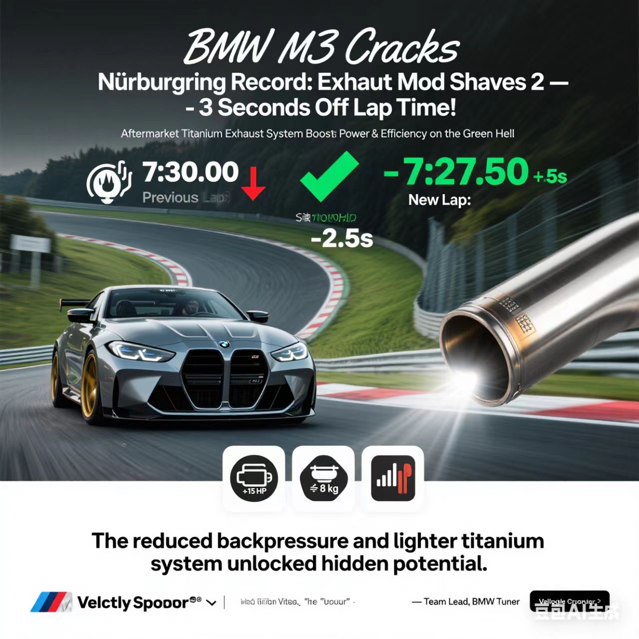 BMW M3's Exhaust Modification Boosts Performance at Nürburgring Nordschleife