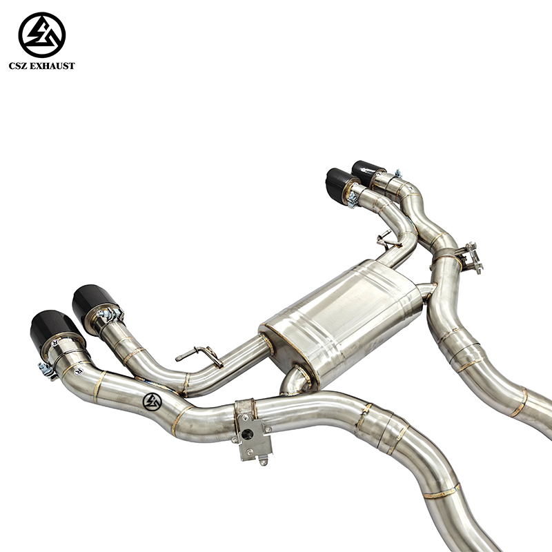 BMW F97 X3M S58 3.0T Axle back pipe with Valved Muffler (3).jpg