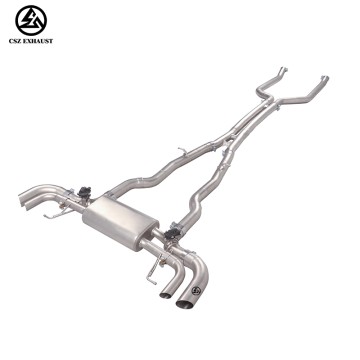 2015-2023 BMW M550i G30/G31 N63 4.4TT Catback Ss304 Valve...