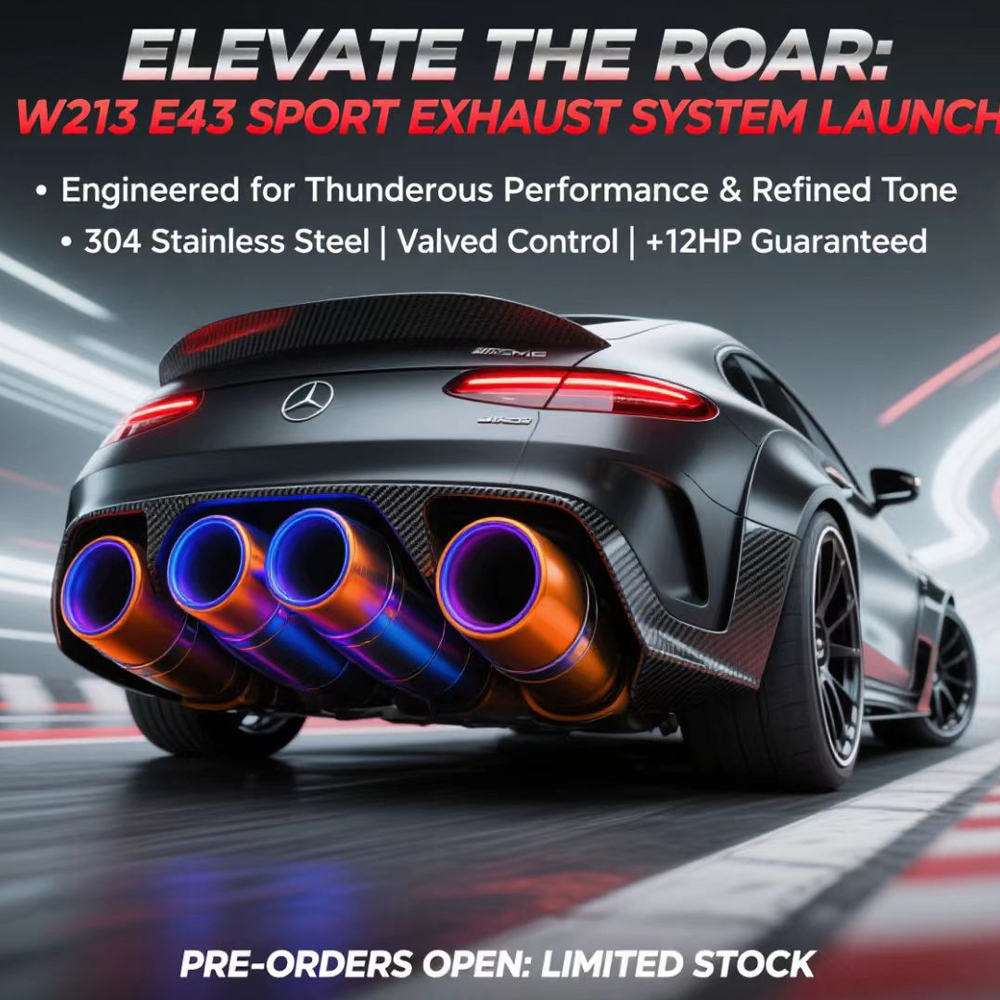 Company Expands Product Line with Stainless Steel Catback Exhaust for Mercedes-Benz W213 E43