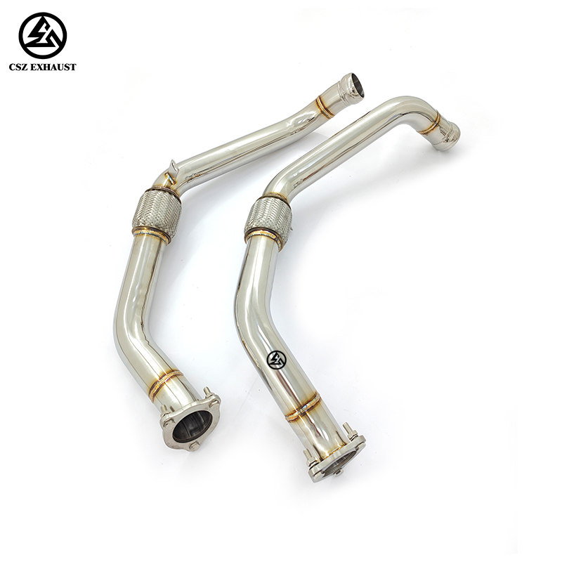 Porsche Panamera 971 2.9T Front Exhaust Pipe with Flexible Hose (3).jpg